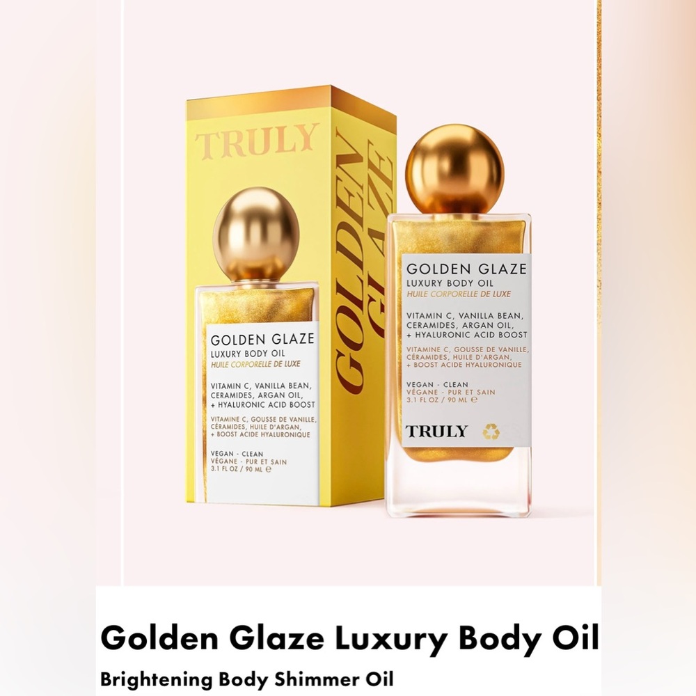 TRULY•Golden Glaze Luxury Body Oil Brightening Body Shimmer Oil